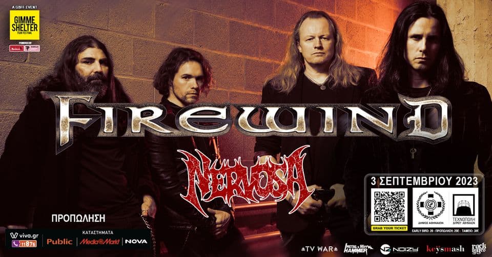 You are currently viewing FIREWIND – live in Athens – special guest Nervosa