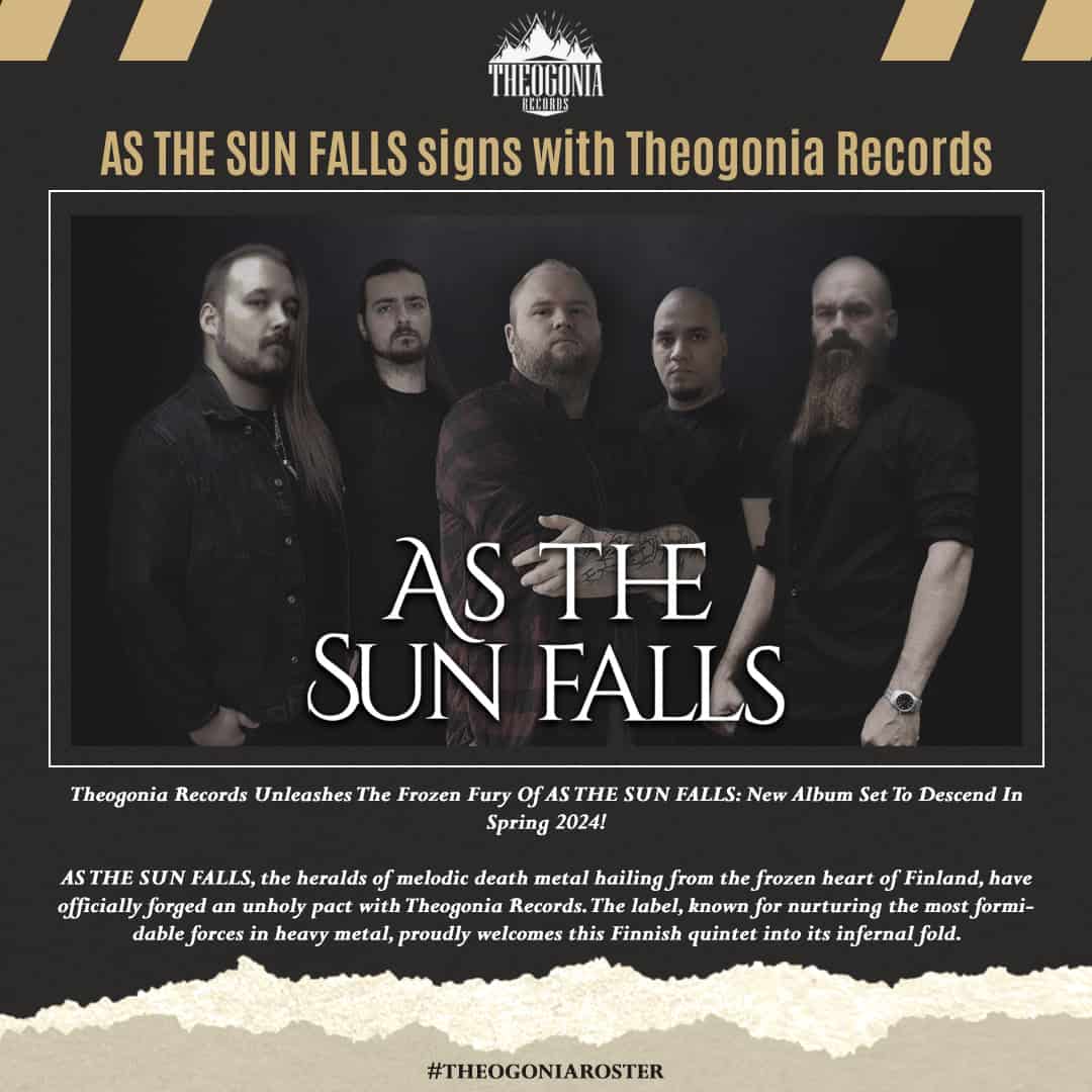 Οι AS THE SUN FALLS υπογράφουν με την Theogonia Records!