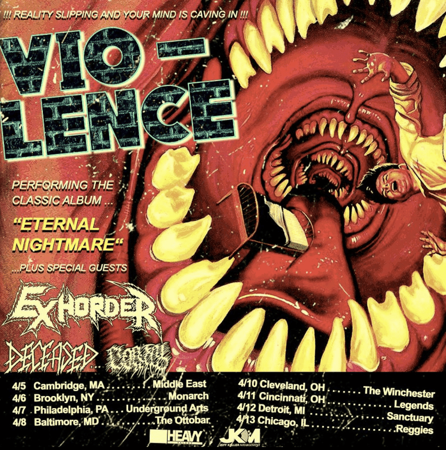 You are currently viewing Οι DECEASED θα περιοδεύσουν με τους VIO-LENCE τον Απρίλιο, ετοιμάζουν το νέο άλμπουμ με την υποστήριξη της HELLS HEADBANGERS!!