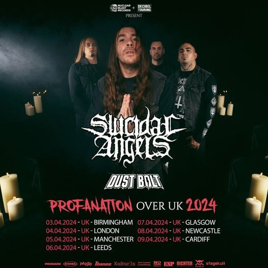 Read more about the article Οι Suicidal Angels ανακοινώνουν την περιοδεία “Profanation over UK 2024”!