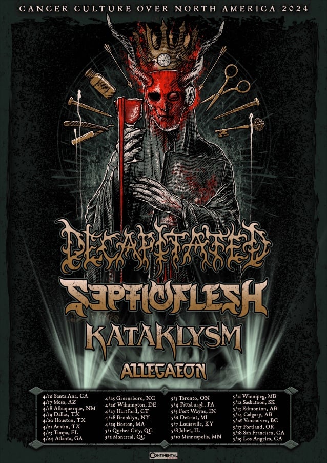 You are currently viewing Οι DECAPITATED και οι SEPTICFLESH ανακοινώνουν την περιοδεία “Cancer Culture Over North America 2024” με τους KATAKLYSM!