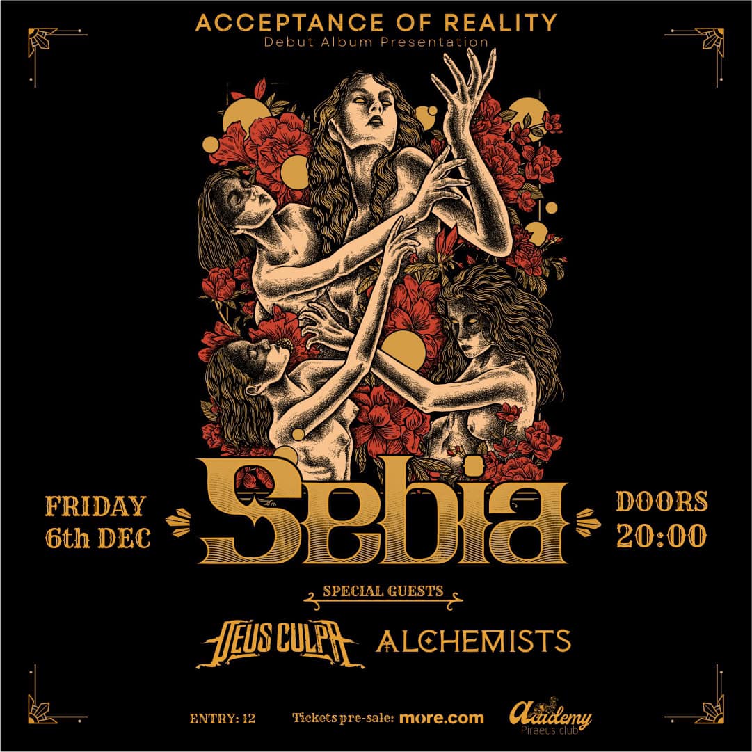 Read more about the article SEBIA DEBUT ALBUM PRESENTATION Special Guests: DEUS CULPA + ALCHEMISTS ΠΑΡΑΣΚΕΥΗ 6 ΔΕΚΕΜΒΡΙΟΥ 2024 PIRAEUS…