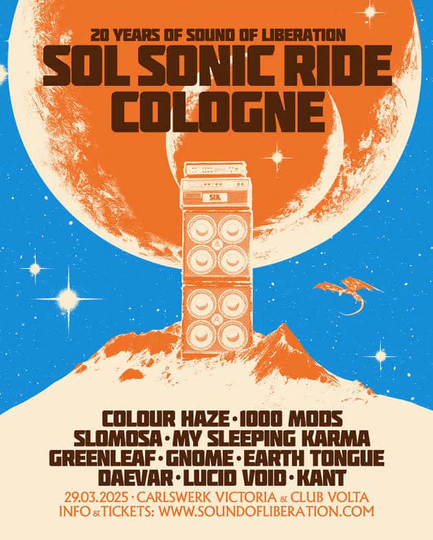 Read more about the article Η SOUND OF LIBERATION ανακοινώνει το 20ο επετειακό  “SOL SONIC RIDE COLOGNE” με συμμετοχή…