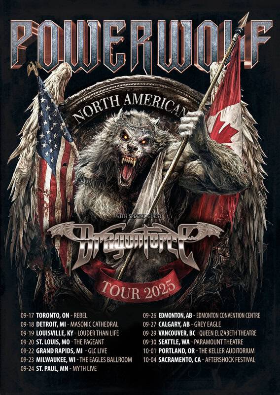 POWERWOLF 2025 North American Tour
