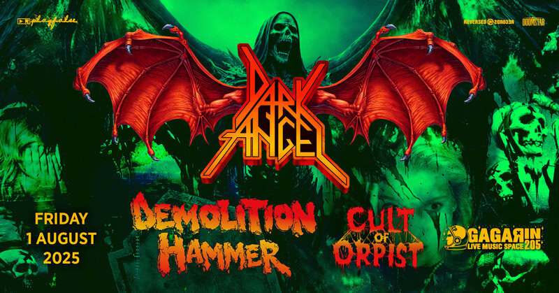 Read more about the article DARK ANGEL – DEMOLITION HAMMER – MEMORAIN – CULT OF ORPIST – Live στην Αθήνα…
