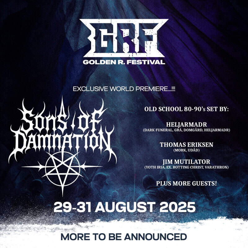 Read more about the article ΑΠΟΚΛΕΙΣΤΙΚΑ στο GRF2025: Sons of Damnation, η νέα μπάντα του Mutilator με μέλη από Dark…