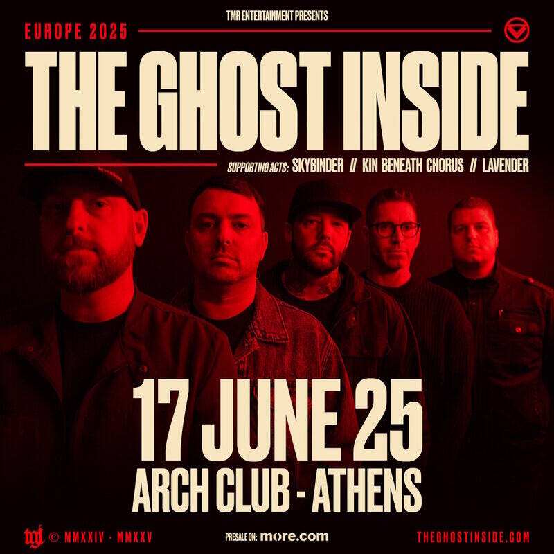 Read more about the article Μετά από 12 χρόνια οι The Ghost Inside επιστρέφουν στην Αθήνα!