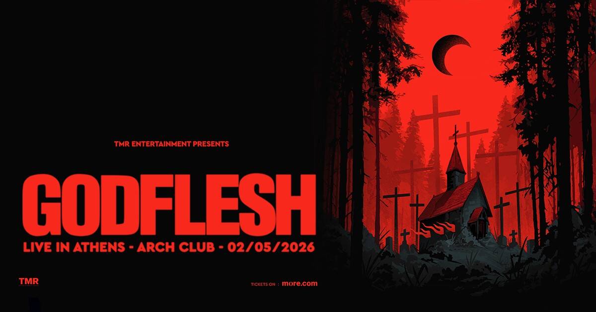 Read more about the article Οι Βρετανοί GODFLESH live στην Αθήνα στις 2 Μαΐου 2026 στο Arch Club