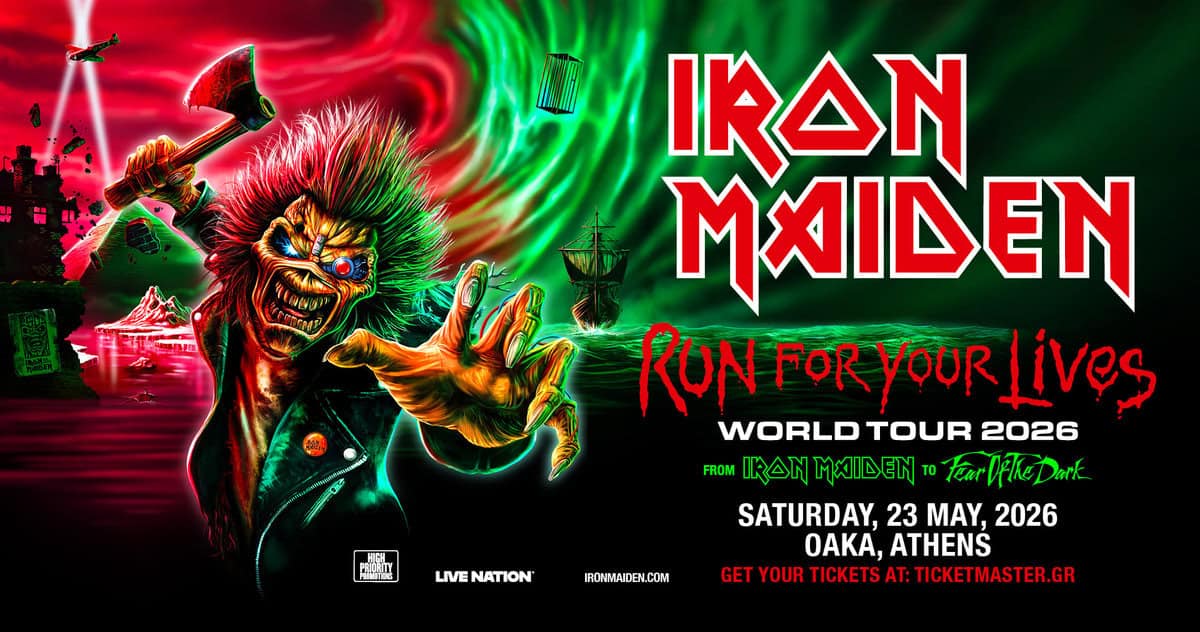 Read more about the article Οι IRON MAIDEN στην Αθήνα στις 23 Μαΐου 2026, στο ΟΑΚΑ