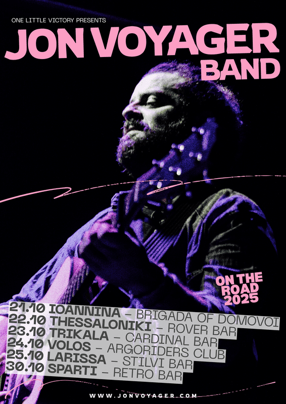 Read more about the article Jon Voyager band “On the Road” tour 21 – 30 Οκτωβρίου 2025
