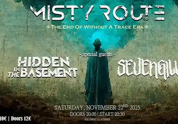 Live Report: Misty Route, Hidden in the Basement, Sevengill (An Club – Αθήνα – Ελλάδα, 22/11/2025)