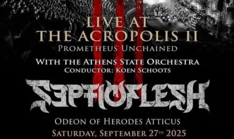 Read more about the article Live Report: Septicflesh με την Κρατική Ορχήστρα Αθηνών (Ηρώδειο, Αθήνα – Ελλάδα) Σάββατο 27/09/2025