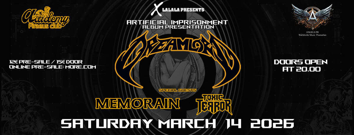 Read more about the article Dreamlord – Παρουσίαση του νέου άλμπουμ “Artificial Imprisonment”