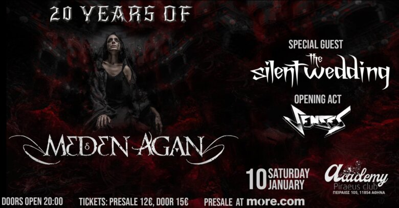Meden Agan, The Silent Wedding, Senses (Piraeus Club Academy – Athens – Greece, 10/01/2026)