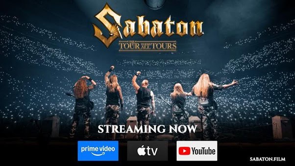 Read more about the article Οι SABATON κυκλοφόρησαν σε streaming πλατφόρμες την ταινία τους, “Sabaton – The Tour to End…
