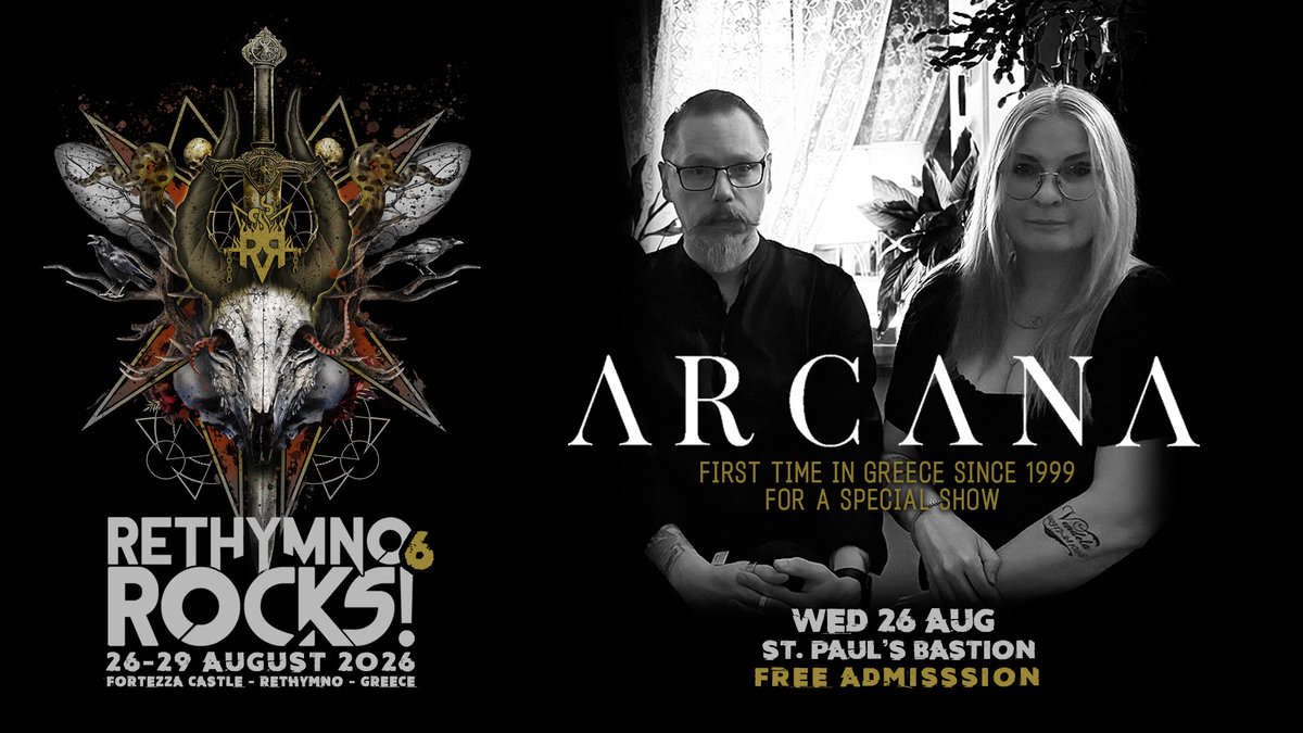 Read more about the article ARCANA live @ Rethymno Rocks! #6 Wednesday 26 August 2026