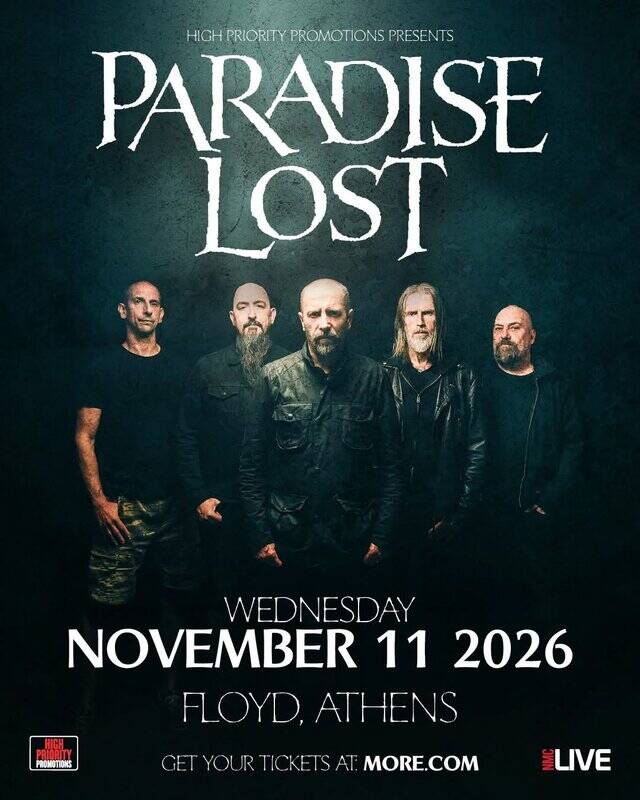 Read more about the article Οι PARADISE LOST στην Αθήνα στις 11 Νοεμβρίου 2026