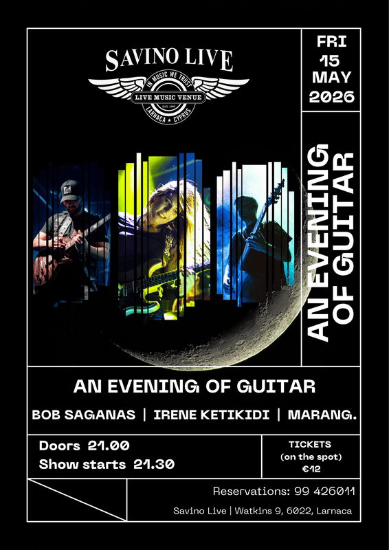 AN EVENING OF GUITAR SAVINO LIVE – FRIDAY 15 MAY 2026