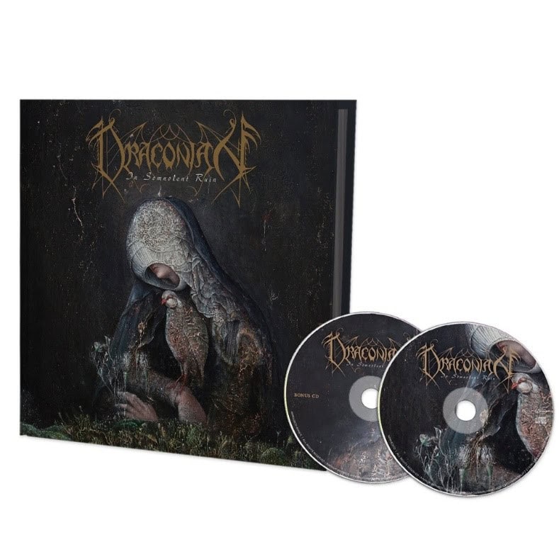 Dark fantasy music CD set: a hooded figure on a black cover with two included discs beside it.