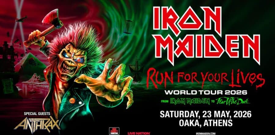 Το πρόγραμμα της συναυλίας των IRON MAIDEN στο Ο.Α.Κ.Α.